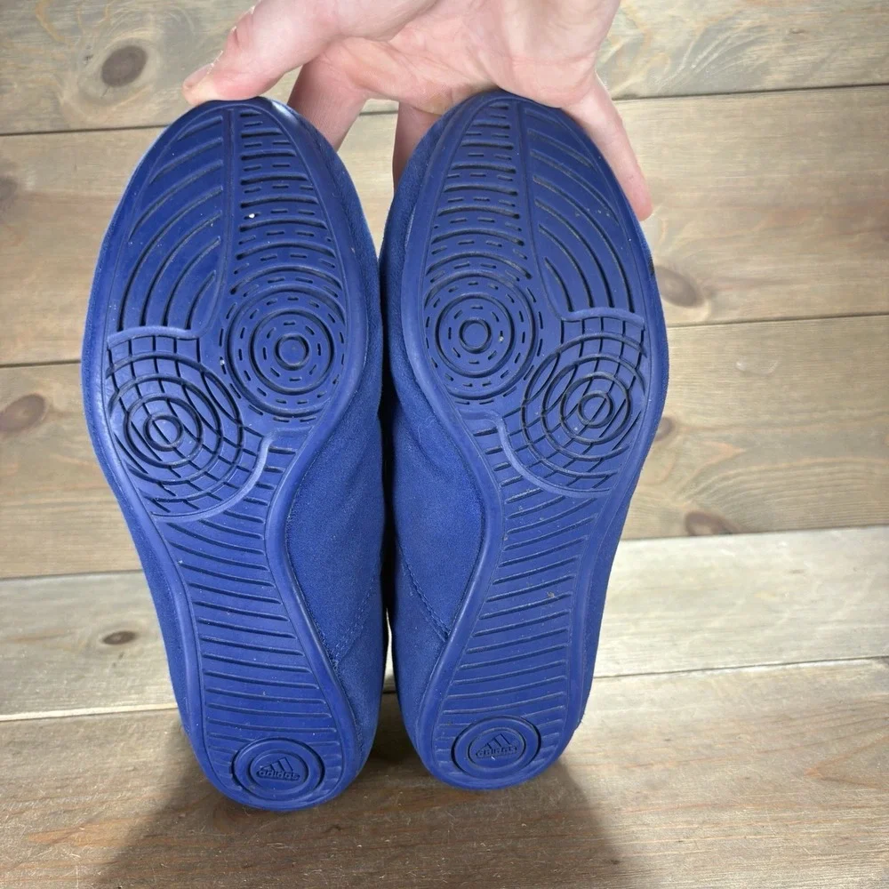 adidas HVC kid youth size 6 wrestling shoes blue athletic sneakers